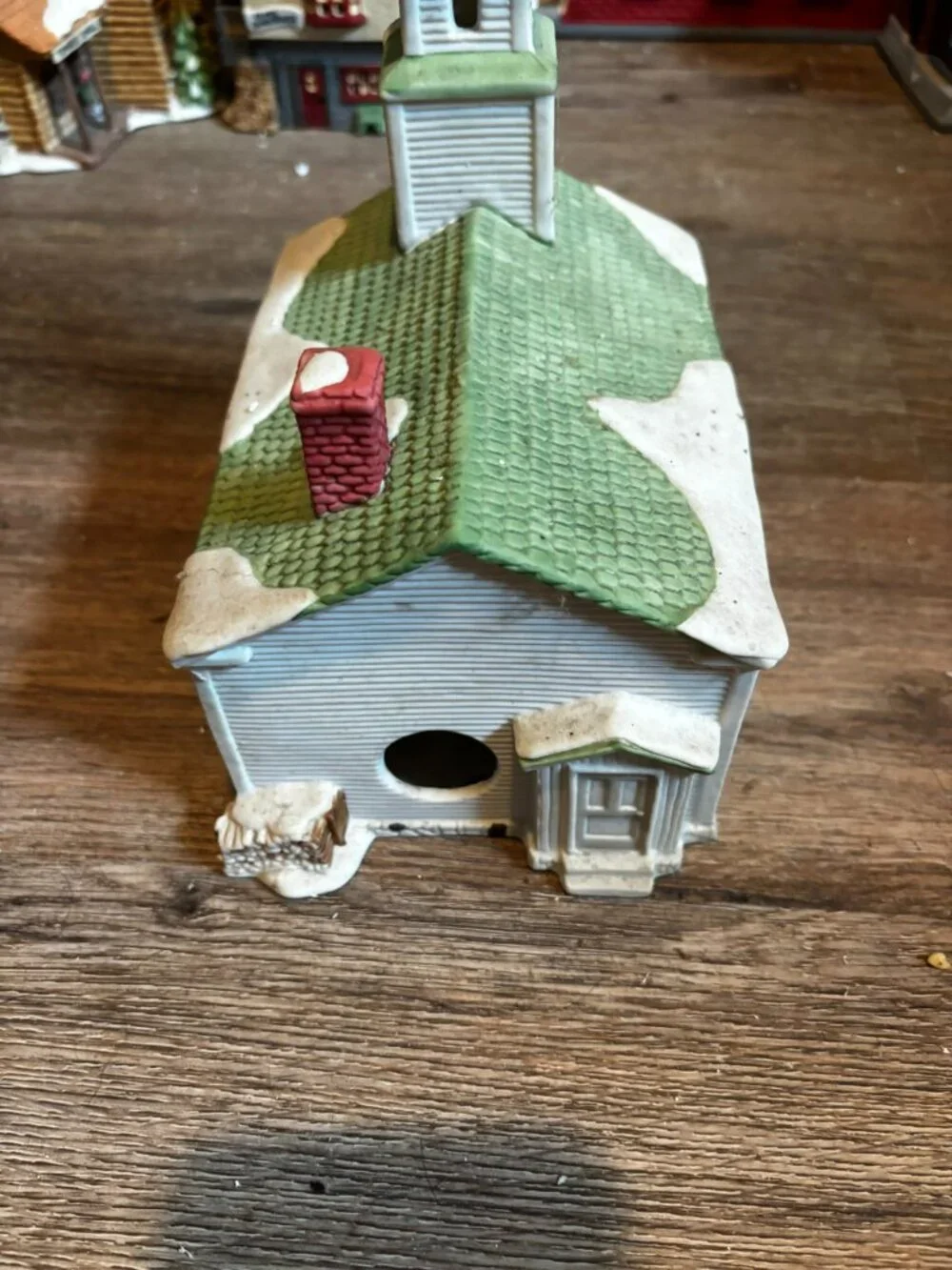 Department 56 Christmas village light up building New England Church